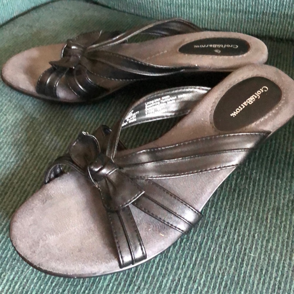 Black slip on Sandals